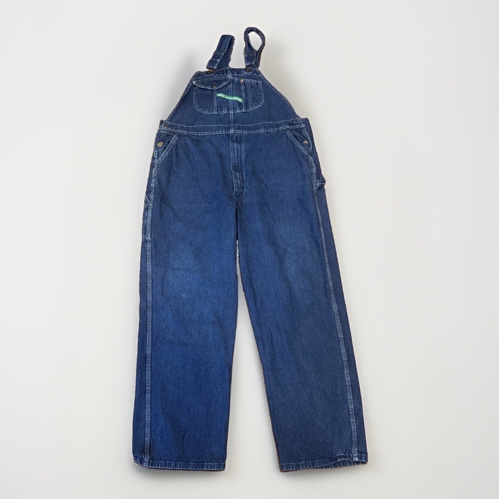 Key Imperial Denim Bib Overalls Mens 44x32 Blue Carpenter Jean Workwear Utility